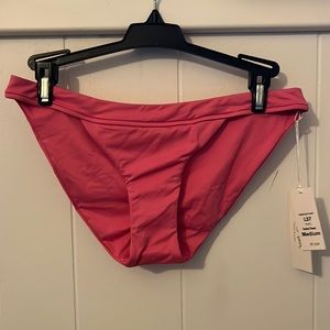 B.Swim Passion Flower Hibiscus Pant Bikini Bottom,Size Medium,NWT